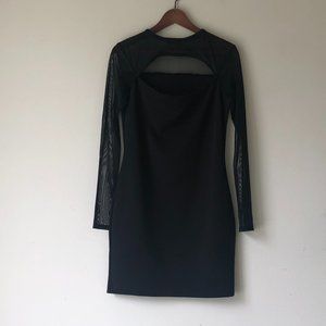 Black Body-Con Midi Dress